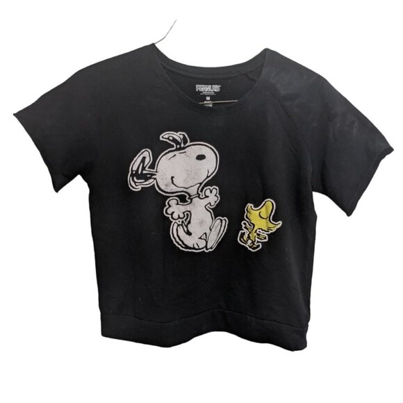 Peanuts Snoopy&Woodstock Crop Womans M - Picture 1 of 3